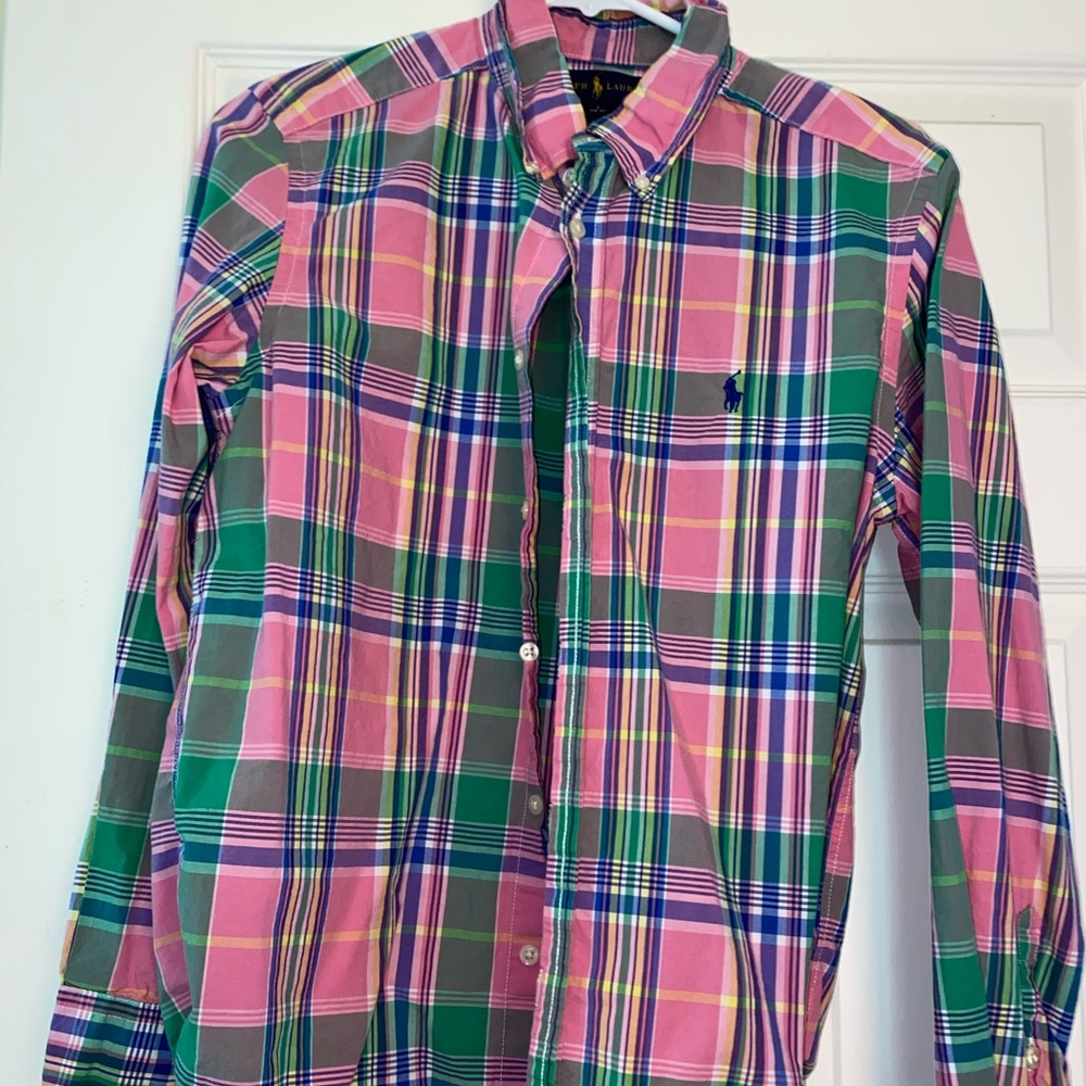 A youth large Ralph Lauren long sleeve shirt